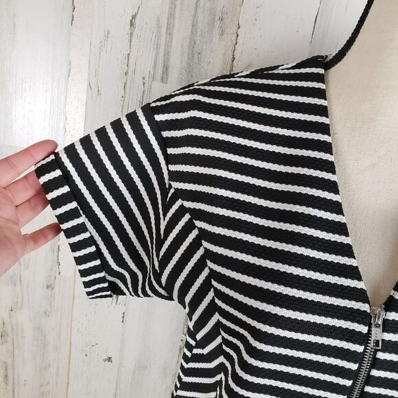 LongTallSally Zip Striped Dress Sz XS - Picture 2 of 8